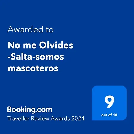 No Me Olvides -Salta-Somos Mascoteros Apartment Exterior photo